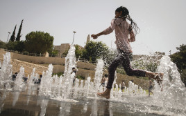 גל חום בירושלים (צילום: הדס פארוש, פלאש 90)