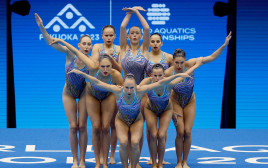 נבחרת השחייה האומנותית של ישראל (צילום: אתר רשמי, סימונה קסטרווילארי, איגוד השחייה)