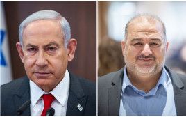 מנסור עבאס, בנימין נתניהו (צילום: יונתן זינדל, פלאש 90,אוליביה פיטוסי, פלאש 90)