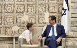 מפגש נשיא המדינה עם ארי לב צוקרמן (צילום: דוברות בית הנשיא)
