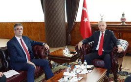 השר אלי כהן וארדואן (צילום: משרד הנשיאות של טורקיה)