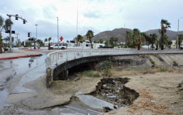 נזקי הוריקן הילארי במקסיקו (צילום: רויטרס)