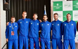 נבחרת ישראל למפגש עם יפן (צילום: אתר רשמי, איגוד הטניס)