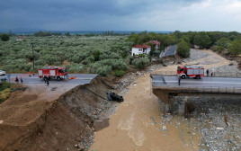 השיטפונות ביוון (צילום: REUTERS/Stamos Prousalis )