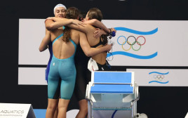 נבחרת השליחות של ישראל באליפות העולם לנוער (צילום: אתר רשמי, גלעד קוולרצ'יק, איגוד השחייה)