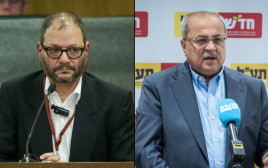 אחמד טיבי, עופר כסיף (צילום: יונתן זינדל)