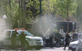 המשטרה באיראן (צילום: Majid Asgaripour/WANA (West Asia News Agency) via REUTERS)