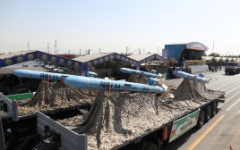הטיל האיראני "פאבה" (צילום: Majid Asgaripour/WANA via REUTERS)
