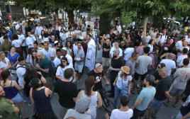 המחאה בתל אביב (צילום: אבשלום ששוני)