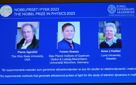 זוכי פרס נובל בפיזיקה  (צילום: TT News Agency/Anders Wiklund via REUTERS)