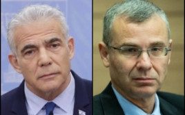 יריב לוין, יאיר לפיד (צילום: אבשלום ששוני,יונתן זינדל, פלאש 90)