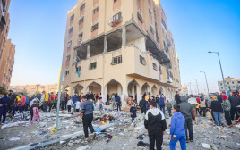 הרס ברצועת עזה (צילום: Atia Mohammed/Flash90)