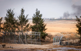 ההרס בכפר עזה לאחר מתקפת החמאס (צילום: Chaim Goldberg/Flash90)