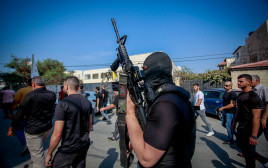 חמושים בג'נין (צילום:  Nasser Ishtayeh/Flash90)