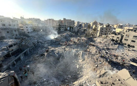 הפצצה הגדולה בסג'עייה (צילום: רשתות ערביות)