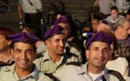 אלוף-משנה לירון בטיטו ואלוף-משנה אסף חממי ז״ל (צילום: דובר צה"ל)