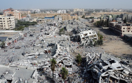 הרס בעזה (צילום: REUTERS/Bassam Masoud)