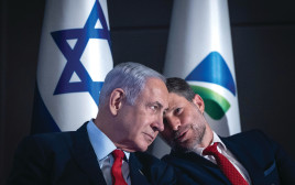 בצלאל סמוטריץ', בנימין נתניהו (צילום: חיים גולדברג, פלאש 90)