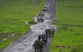 חיילי צה"ל בגבול עם לבנון (צילום: Ayal Margolin/Flash90)