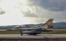 מטוס חיל האוויר בבסיס רמת דוד (צילום: David Cohen/Flash90)