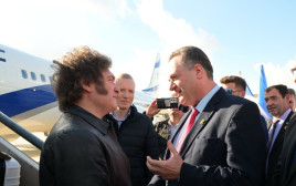 ישראל כ"ץ עם הנשיא הארגנטינאי חאבייר מיילי (צילום: שלומי אמסלם, משרד החוץ)