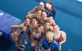 נבחרת ישראל שחייה אומנותית (צילום: GettyImages, סימונה קסטרווילארי, איגוד השחייה)