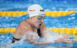 אנסטסיה גורבנקו, אליפות העולם בשחייה 2024 (צילום: GettyImages, SEBASTIEN BOZON)