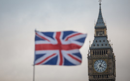 דגל בריטניה על רקע של הביג בן (צילום:  Jack Taylor/Getty Images)