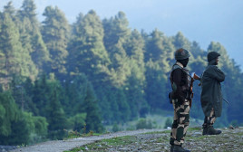 משטרת הגבולות בהודו (צילום: TAUSEEF MUSTAFA/AFP via Getty Images)