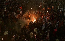 מחאה נגד הממשלה (צילום: אבשלום ששוני)