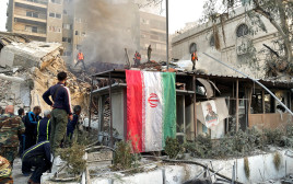 זירת החיסול בדמשק (צילום: REUTERS/Firas Makdesi)