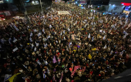 המחאה נגד הממשלה (צילום: אבשלום ששוני)