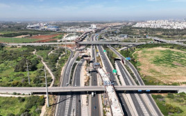 גשר הרכבת הארוך בישראל (צילום: דוברות רכבת ישראל)