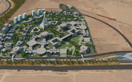 הדמיית המרכז הרפואי החדש בבאר שבע (צילום: יעד אדריכלים)