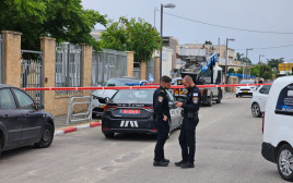 אירוע הרצח בקריית אתא (צילום: דוברות המשטרה)