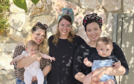 יום השכנים בסי ניימן-נוביק, קרן גליק ואפרת והב (צילום: מאור והב)