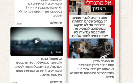 האיומים שנשלחו בהודעות מחיזבאללה (צילום: צילום מסך)