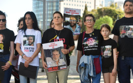 מאבק משפחות החטופים והחטופה ששבה יוכבד ליפשיץ (צילום: אבשלום ששוני)