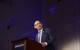 נגיד בנק ישראל, פרופ' אמיר ירון בכנס הג'רוזלם פוסט (צילום: מרק ישראל סלם)