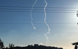 יירוט בצפון (צילום: REUTERS/Avi Ohayon)