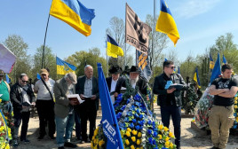 קבורת החייל האוקראיני (צילום: יח"צ)