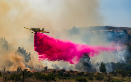 שריפות בעקבות ירי רקטי (צילום: אייל מרגולין, פלאש 90)