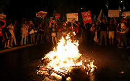 מחאה נגד הממשלה (צילום: REUTERS/Eloisa Lopez)