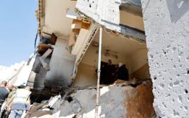 זירת התקיפה בטול כרם (צילום: REUTERS/Raneen Sawafta)