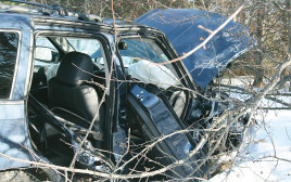 תאונת הדרכים של רון מיברג (צילום: נעמי ליס מיברג)
