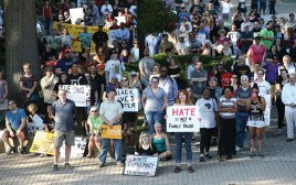 הפגנה בארה"ב (צילום: רויטרס)