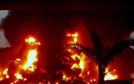 תקיפה בתימן (צילום: Houthi Media Center via Getty Images)