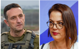 גלית דיסטל אטבריאן, הרמטכ"ל הרצי הלוי (צילום: מרק ישראל סלם)