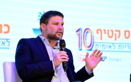 בצלאל סמוטריץ' בכנס קטיף (צילום: יוסי זליגר)