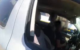 הנער בן ה12 שנתפס נוהג ברכב סמוך למבואות יריחו (צילום: צילום מסך)